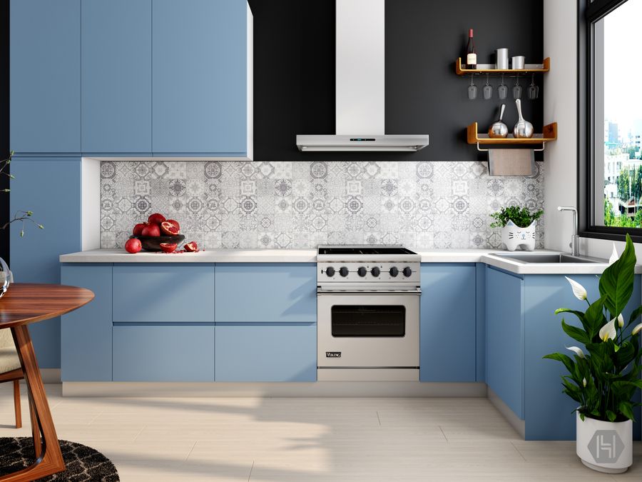 Modular kitchen design by Hornbill International